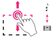 Hold-and-drag scope switching