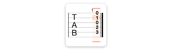 Tablature selection type