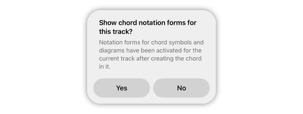 Dialog for adding chord notation forms