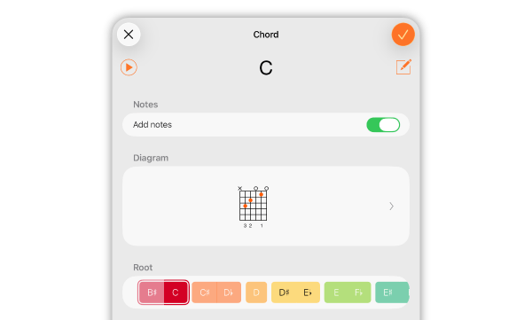Chord editor