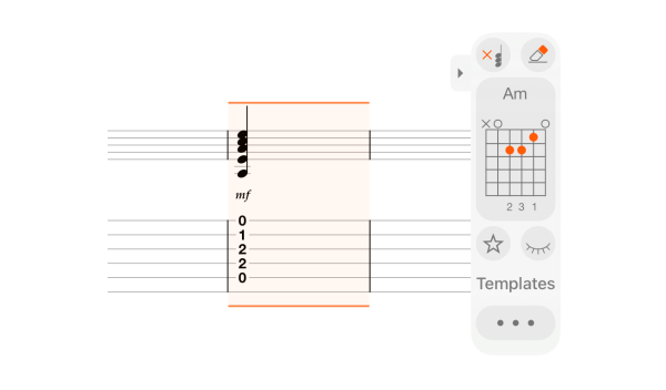 Hidden chord in the Chords panel