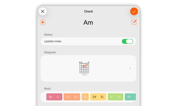 Chord editor