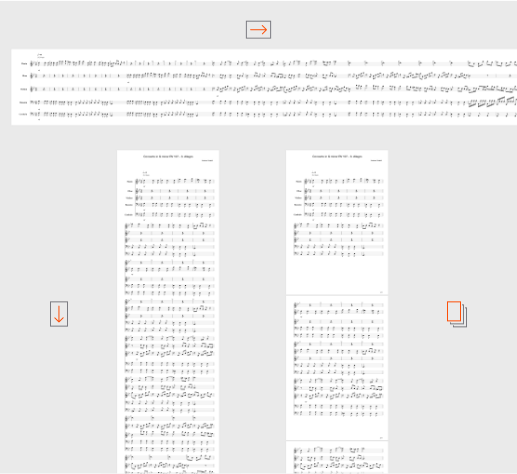 Score layout options