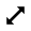 Cursor resizing by corner