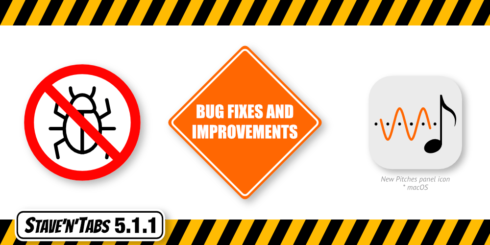 Stave'n'Tabs 5.1.1: Bug fixes and improvements