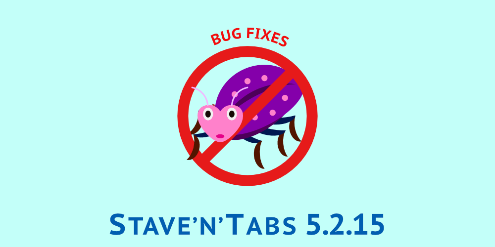 Stave'n'Tabs Release 5.2.15: Bug fixes