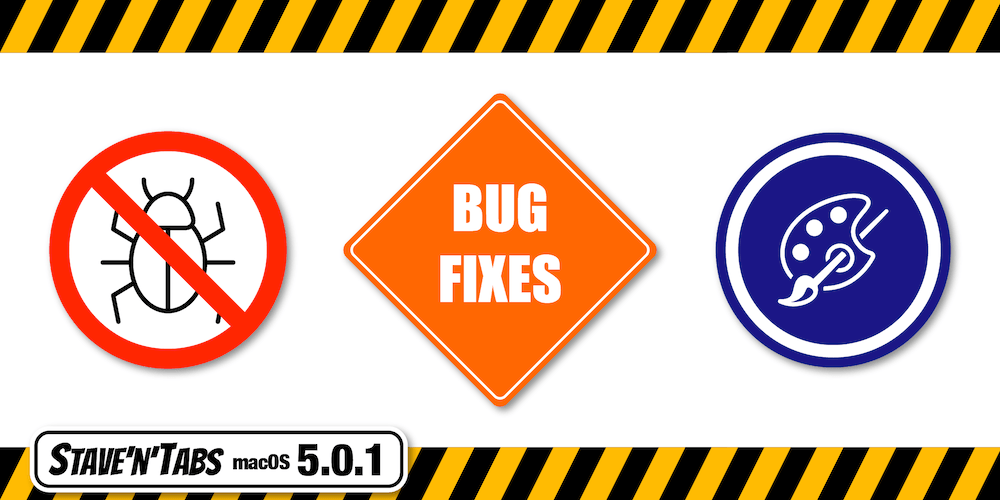 Stave'n'Tabs 5.0.1: Bug fixes and minor improvements